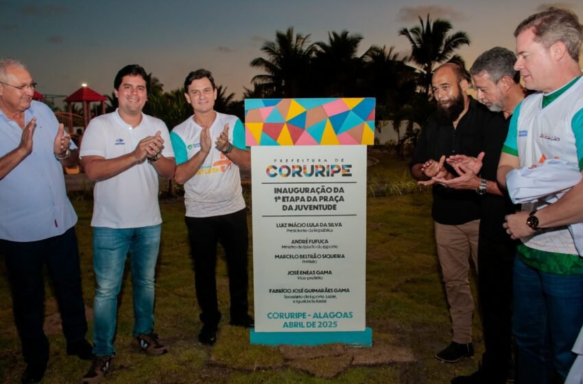Coruripe em Festa: Dois Novos Espaços para Esporte e Lazer são inaugurados com a Presença do Ministro dos Esportes